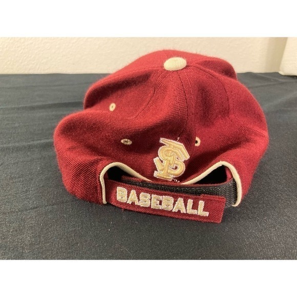 NCAA Wool Seminoles Noles Baseball Hat Red One‎ Size Fits All Adjustable Vintage - Picture 5 of 9